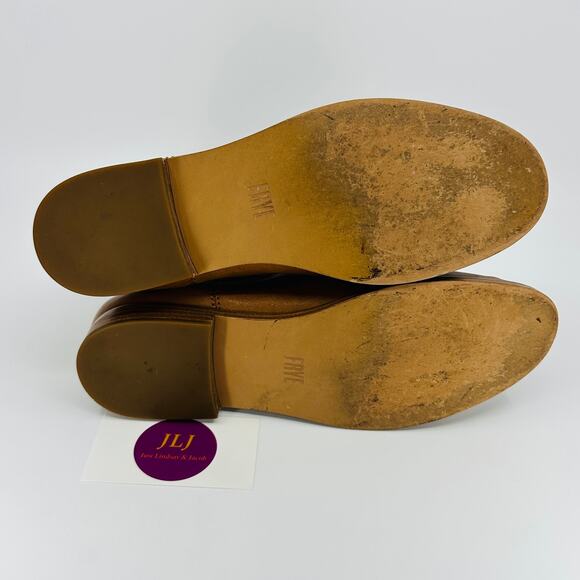 Frye Women's Anna Camel Leather Pull On Chelsea Ankle Boots 3479259-CAM Size 7.5 - Picture 10 of 11